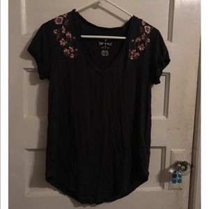 Soft embroidered t shirt